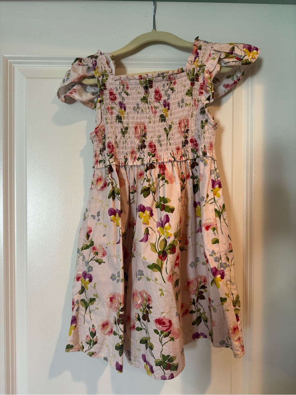 Hill House Kids Pink Floral Smocked Sundress